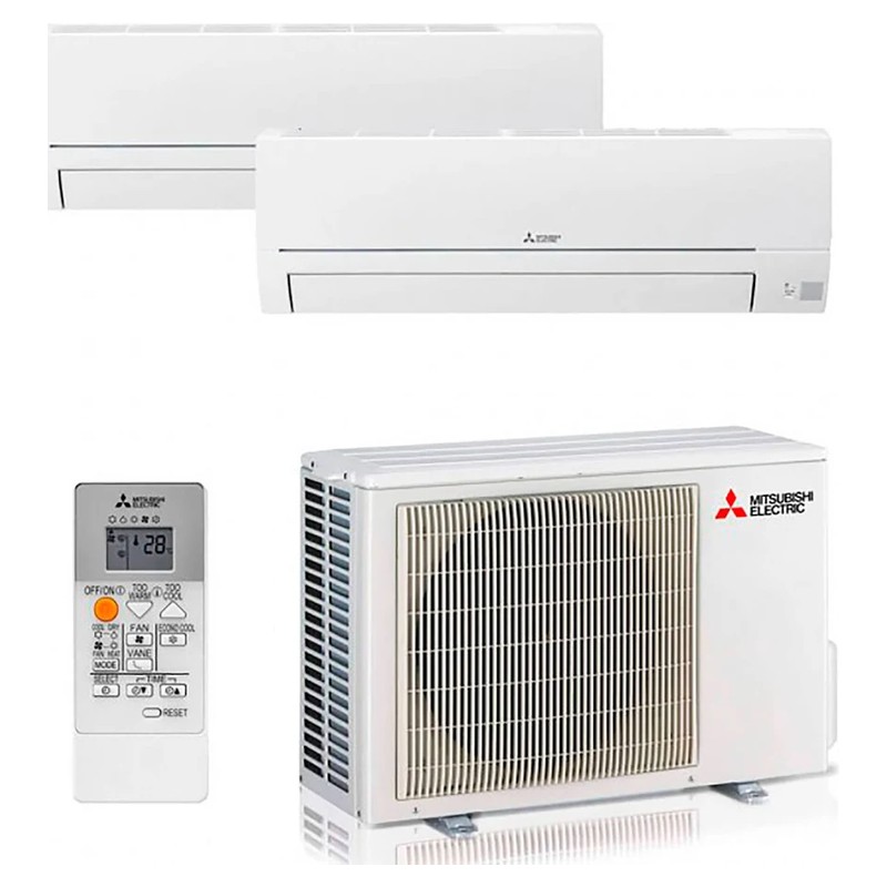Multi Split Mitsubishi Electric 2x1 MXZ-2HA40VF + 2 × MSZ-HR25VF · Aire acondicionado